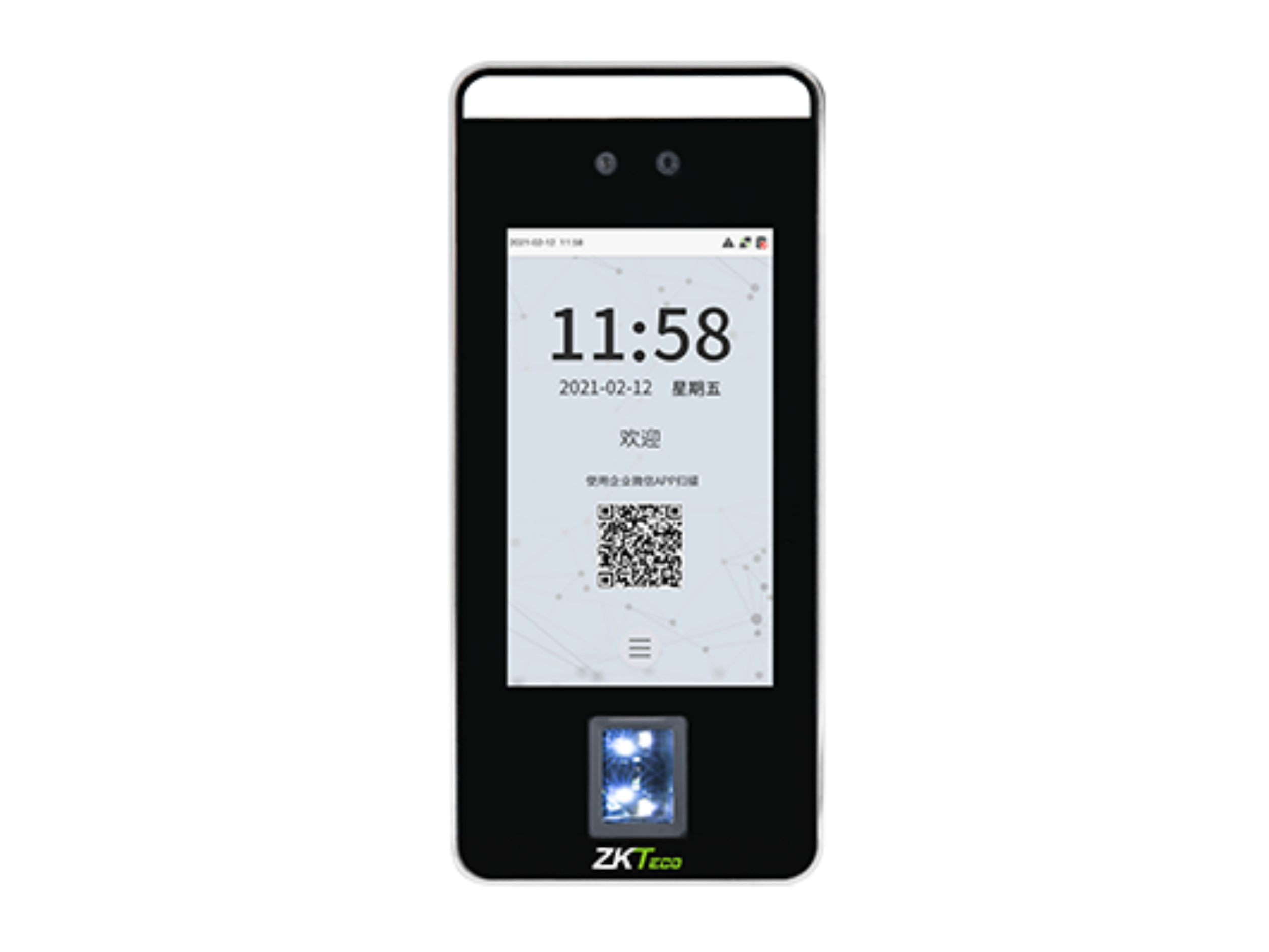 可见光面部云考勤终端ZK-F6